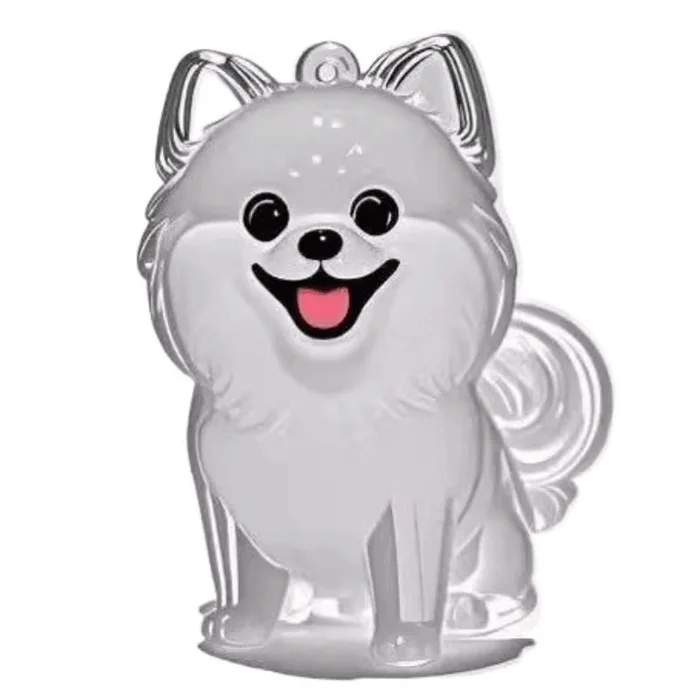 Commemorative Puppy Transparent Hair Storage Box Animal Hair Ball Capsule Pendant Bomei 4.5cm * 1 Set
