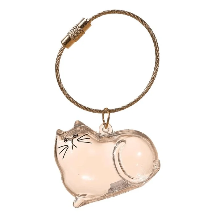 Commemorative Puppy Transparent Hair Storage Box Animal Hair Ball Capsule Pendant Transparent Cat 4.5cm * 1 Set