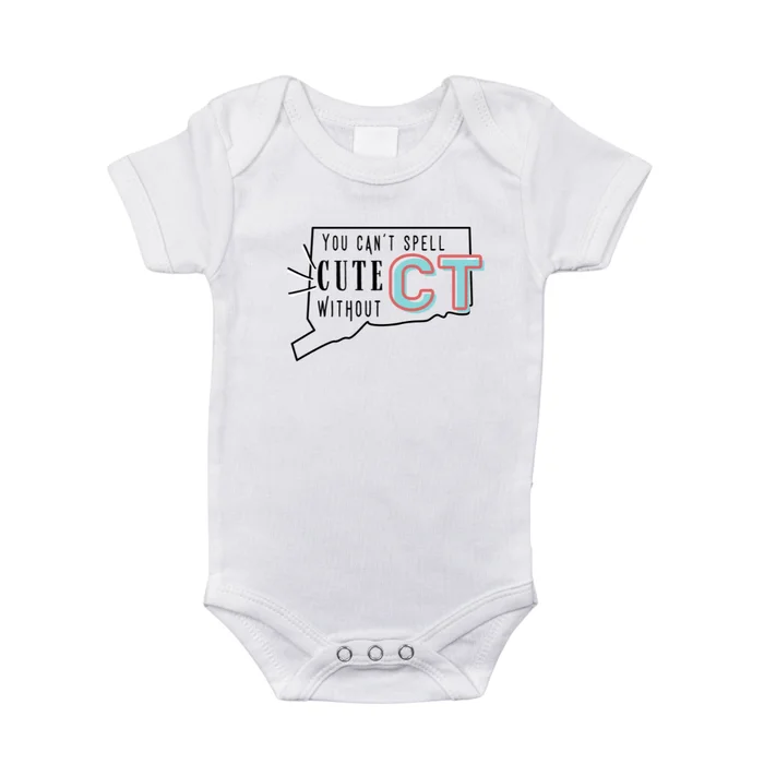 Connecticut Baby Onesie by Little Hometown