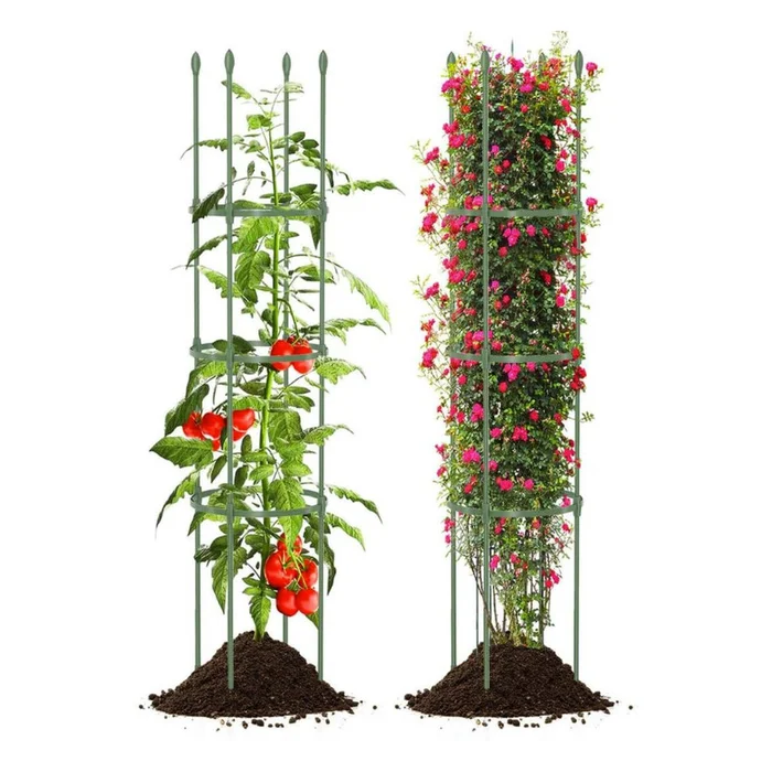 Costway Adjustable Plant Support Tomato Cages (2-Pack)
