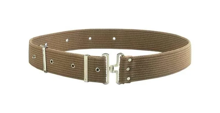 Cotton Work Belt 2.5 In. L X 10.25 In. H Brown 29 In. To 46 In.