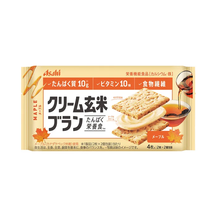 Cream brown rice bran maple