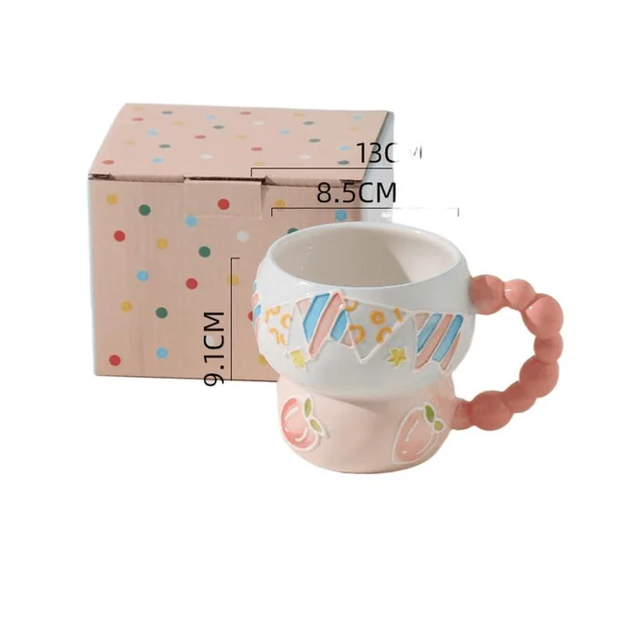 Creative Mug: Peach And Gourd Cup 380ml*1