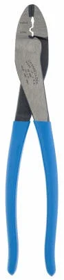 Crimping Tool With Cutter, 9.5-in.