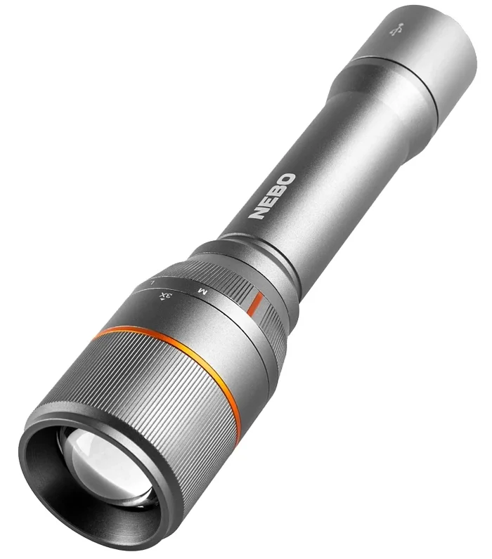 Davinci Rechargeable Led Flashlight With 3500 Lumens And Four Light Modes