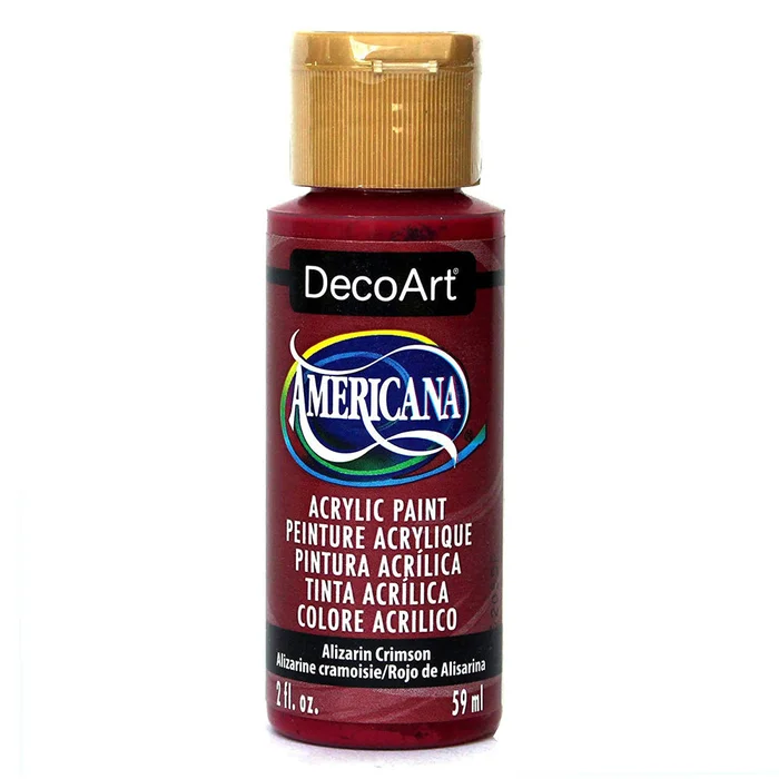 DecoArt Americana Acrylic – Alizarin Crimson – 2oz