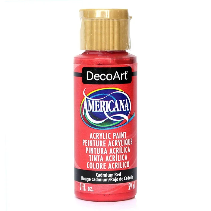 DecoArt Americana Acrylic – Cadmium Red – 2oz