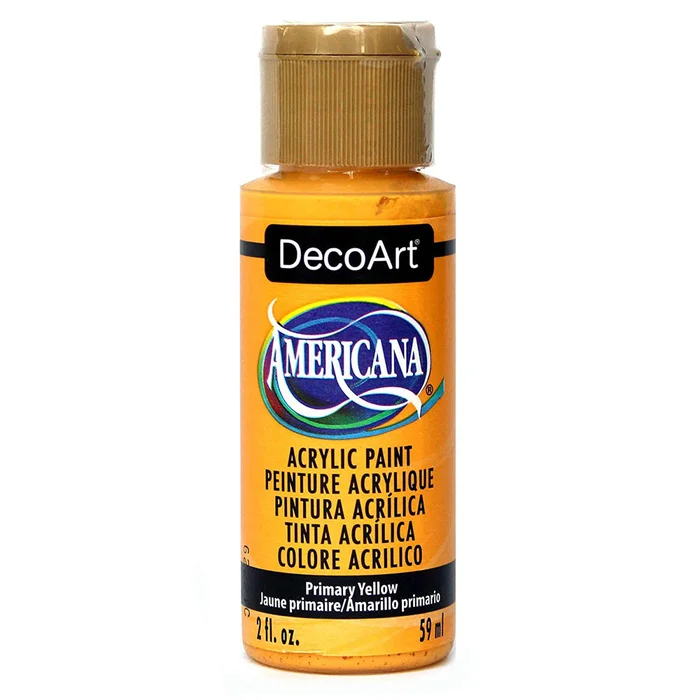DecoArt Americana Acrylic – Primary Yellow – 2oz
