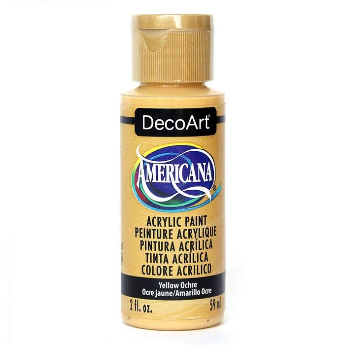 DecoArt Americana Acrylic – Yellow Ochre – 2oz