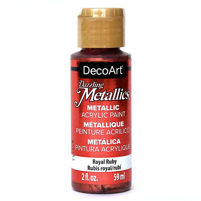 DecoArt Dazzling Metallics – Royal Ruby – 2 oz