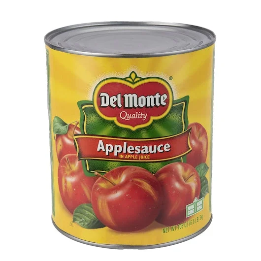 Del Monte Applesauce Blended With Apple Juice-106 oz.-6/Case