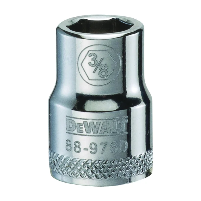 DeWALT DWMT88976OSP Hand Socket, 3/8 in Socket, 3/8 in Drive, 6-Point, Vanadium Steel, Polished Chrome