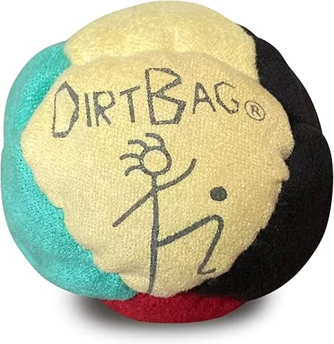 DIRTBAG Classic Footbag Hacky Sack, Handmade, Pro-Grade Durability, Premium Quality, Original Design, Vibrant Color