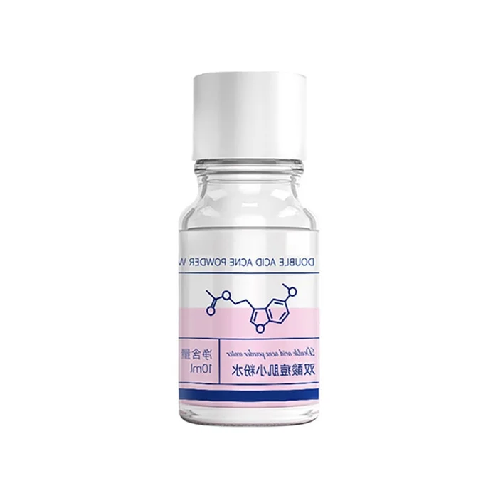 Double Acid Acne Skin Small Pink Water Acne Essence Stay Up All Night 10Ml/Bottle