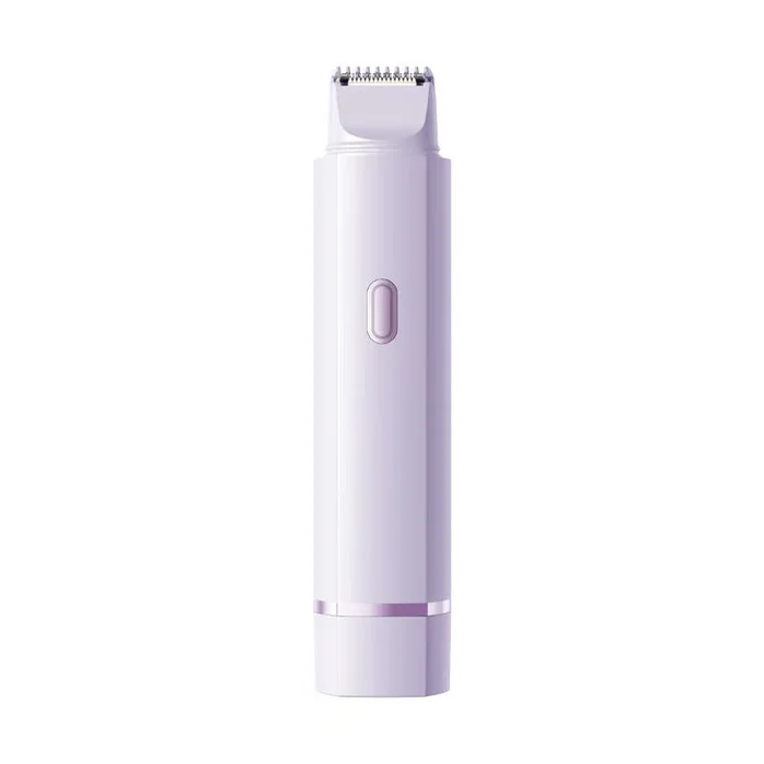 Double head electric underarm full body hair removal device purple