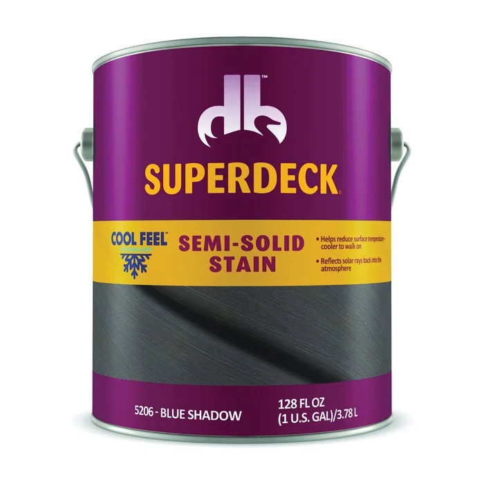 Duckback DPI052064-16 Wood Stain, Blue Shadow, Liquid, 1 gal