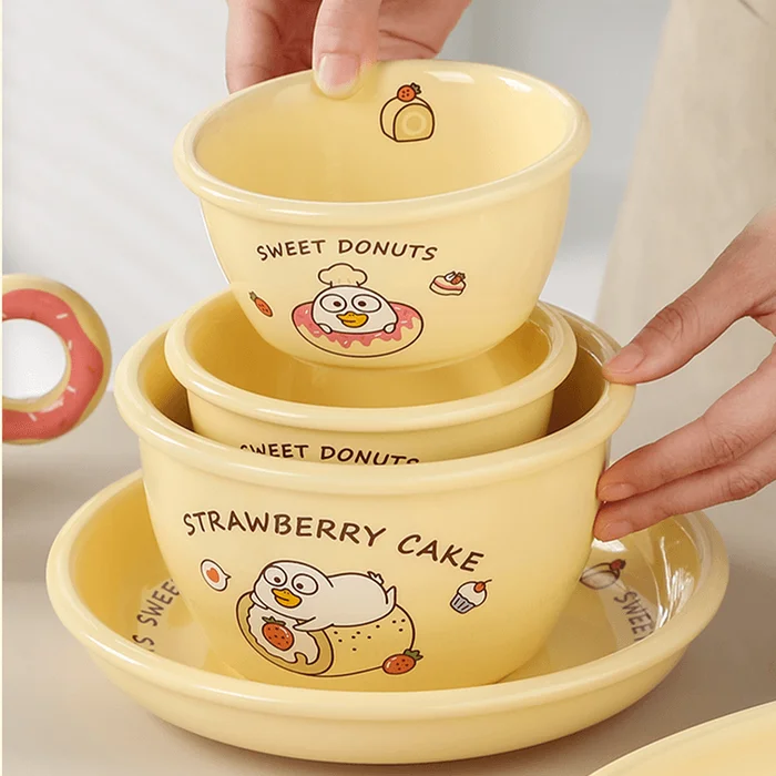 Duckyo Friends Bakery Series Rice Bowl 4.5″