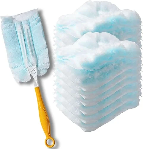 Duster Refills,Static Dust Removal Brush Disposable Replacement Head Compatible with Swiffer,Duster Refills for Dusting Electronics,Furniture,Blinds,Ceiling Fans (Blue, 18 PCS)