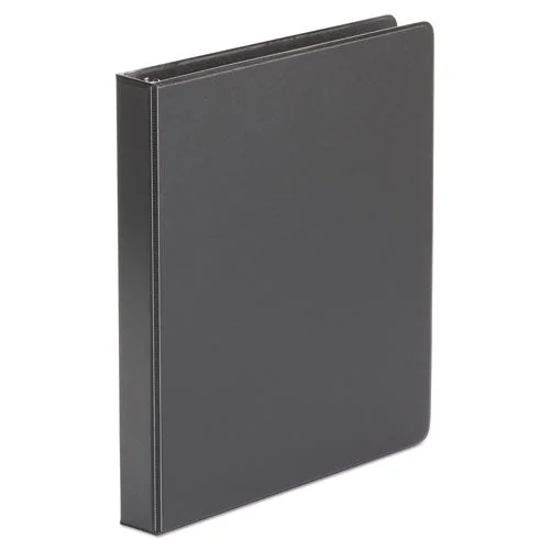 Economy Non-view Round Ring Binder, 3 Rings, 1″ Capacity, 11 X 8.5, Black