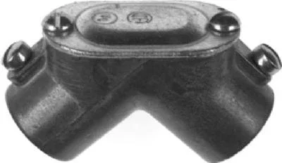 Electrical Metallic Tubing Corner Pull Elbow, Set Screw, Thinwall Conduit, 0.5-in.