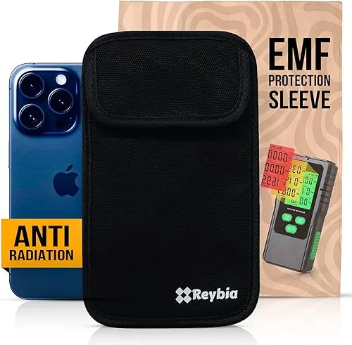 EMF Shield Sleeve for Cell Phone Radiation Blocker for Cell Phone EMF Bag – Anti Radiation Cell Phone Case – EMF Phone Protection Pouch – Signal Blocker RFID 5G EMP Radiation Blocking Cell Phone Case