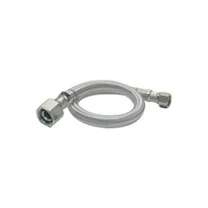 Ez Series Pp23800 Sink Supply Tube, 20 In L, 3/8 In Inlet, Compression Inlet, 3/8 In Outlet