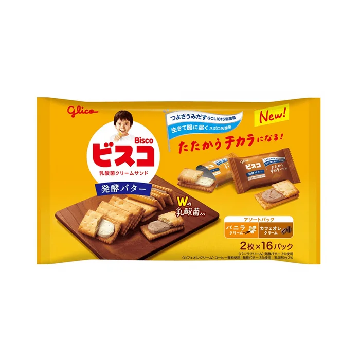 Ezaki Glico Bisco large bag fermented butter Assorts pack of 32 pieces