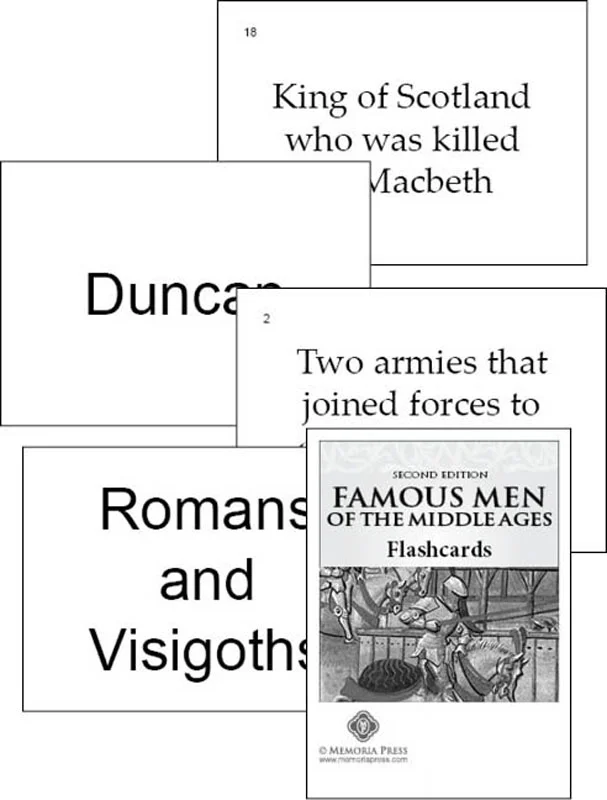 Famous Men of the Middle Ages Flashcards Second Edition