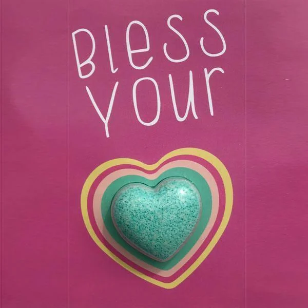 Feeling Smitten – Bless Your Heart Bath Card