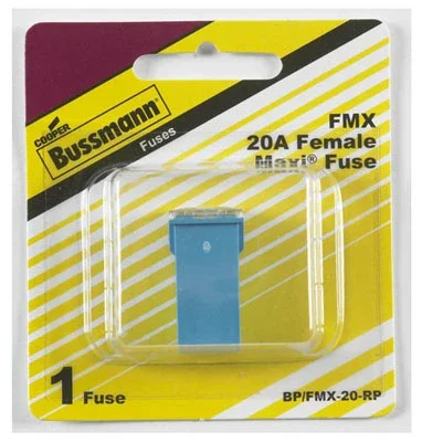 Female Maxi Auto Fuse, Blue, 20a