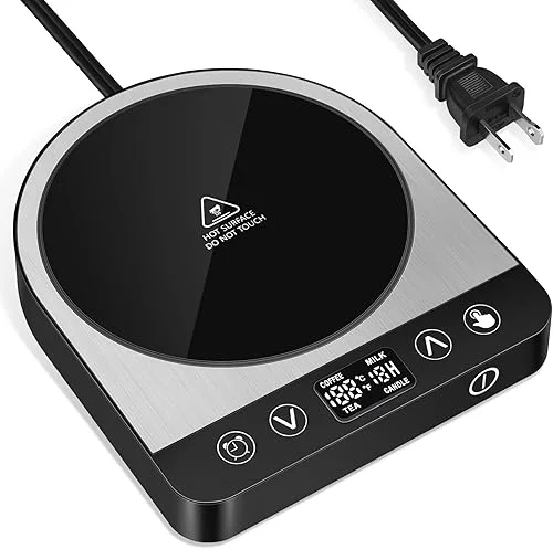 Firjoy Coffee Mug Warmer, 4 Hours Auto Shut-Off Electric Cup Warmer with Large Heating Plate for Office Desks, Travel and Home (50Watt)