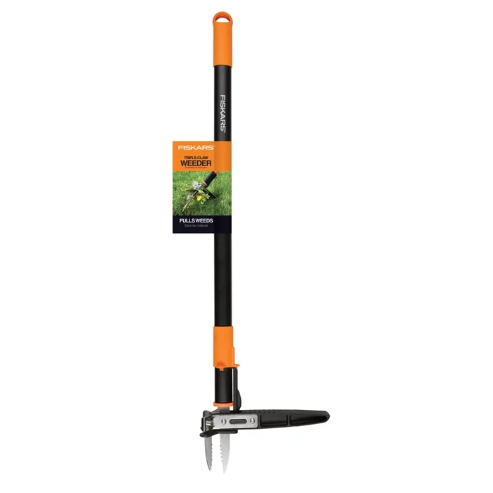 Fiskars 78806935 Triple Claw Stand-up Weeder – 39 Inch Steel Handle
