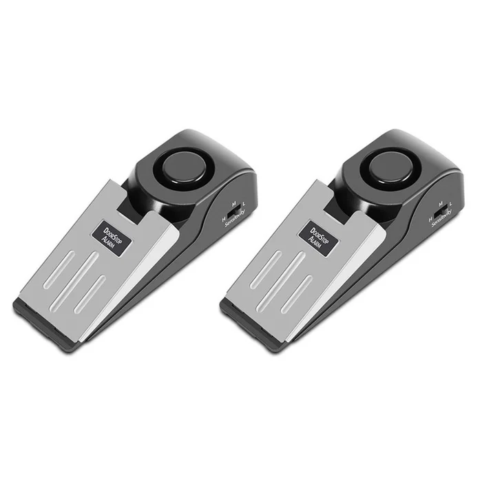 Floor Wedge/Door Stopper Security Alarm (2-Pack)