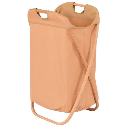 Folding X-Frame Laundry Hamper Clothes Storage Basket