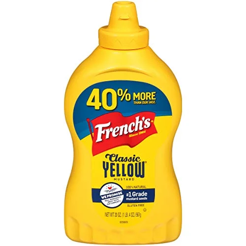 French’s Classic Yellow Mustard, No Artificial Colors, 20 oz