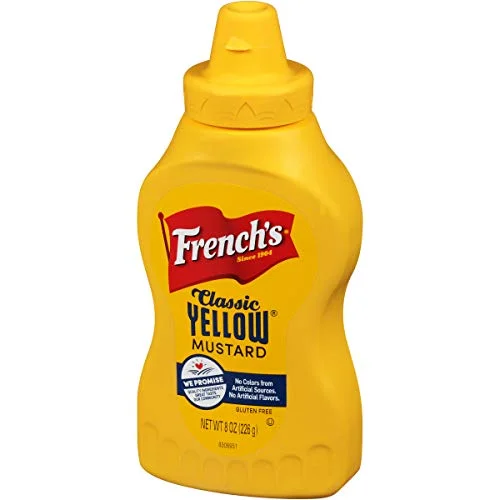 French’s Classic Yellow Mustard, No Artificial Colors, 8 oz