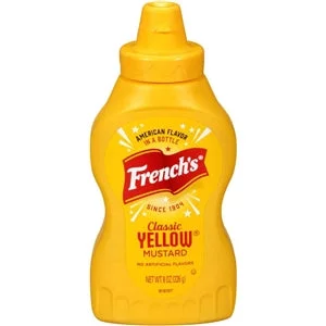 French’s Classic Yellow Squeeze Mustard Bottle-8 oz.-20/Case