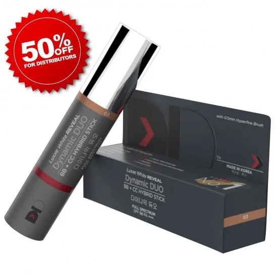 Frontrow Dynamic Duo BB+CC Hubrid Stick with SPF 50 | Shade 03