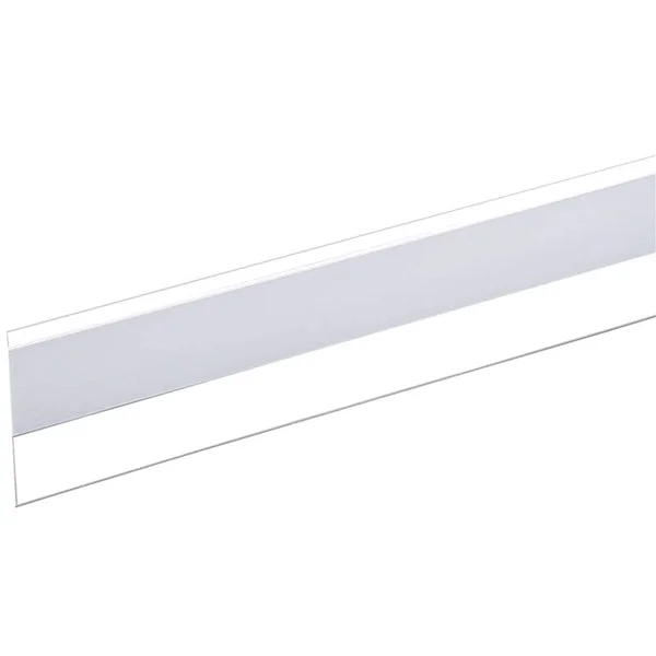 Frost King DS101CL Self-Stick Door Sweep, 36 in L, 1-1/2 in Insert, Vinyl Flange, Vinyl Insert