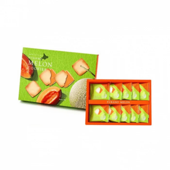 Furano Cantaloupe Melon Sandwich Cookies 10pcs 186g