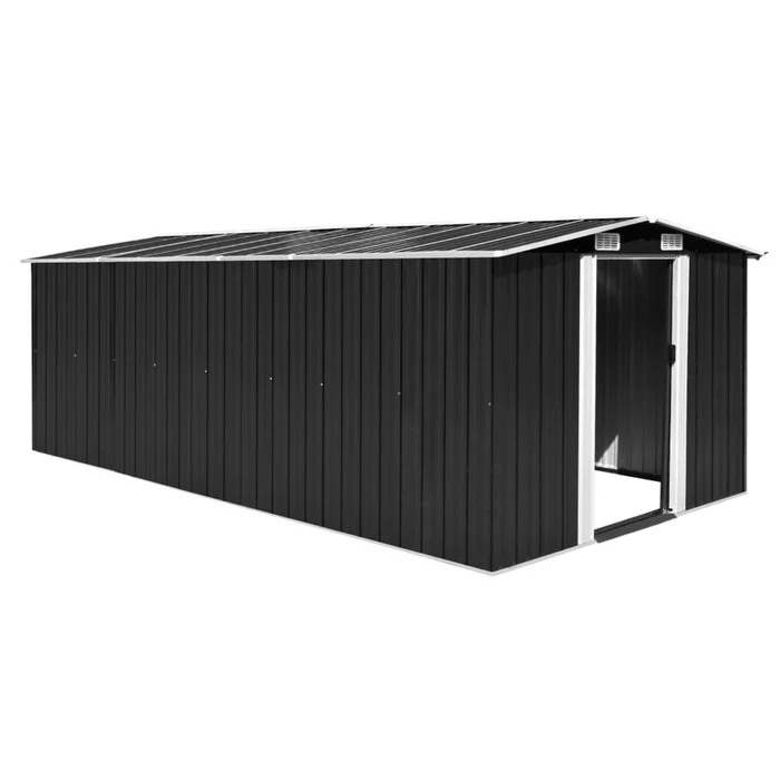Garden Shed 101.2″x192.5″x71.3″ Metal Anthracite
