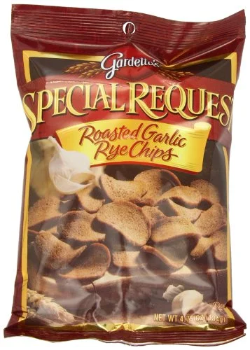 Gardetto’s Special Request Roasted Garlic Rye Chips, 4.75 oz – 7 Count