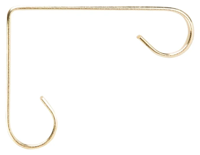 Gb0163l 4-inch Brass Scroll Planter Bracket, Wall Mount, Steel Construction