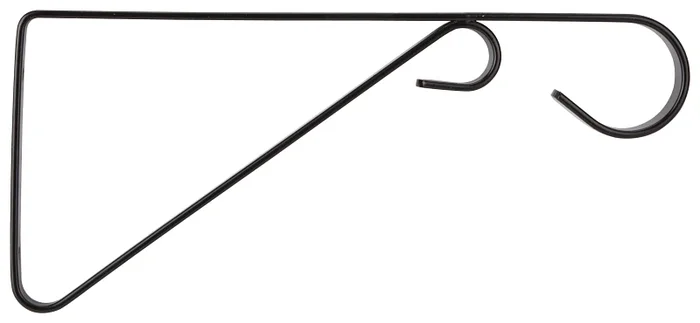Gb0353l 9-inch Black Steel Hanging Plant Bracket For Wall Mounting
