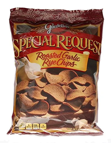 General Mills Gardetto’s Special Request Roasted Garlic Rye Chips, 4.75 oz [7-Bags]