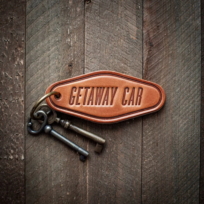 Getaway Car – Leather Keychain
