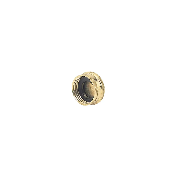Gilmour 05HCC Hose Cap with Washer Threaded, Threaded, Brass