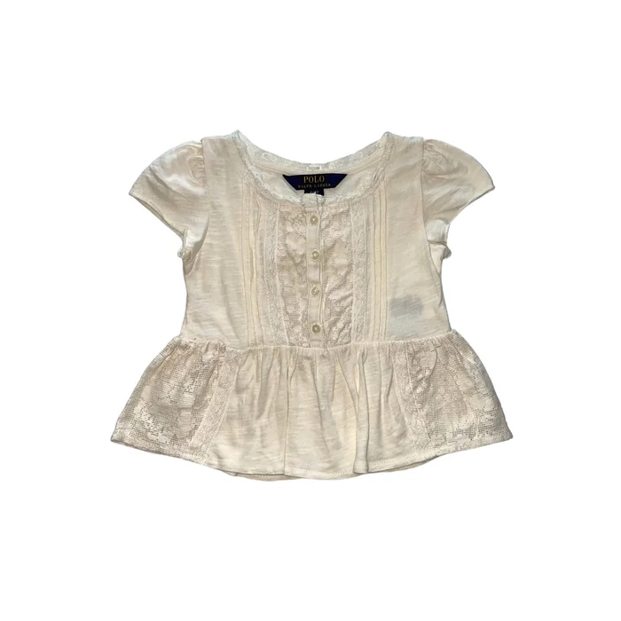 Girls Fall III Cream Lace Top