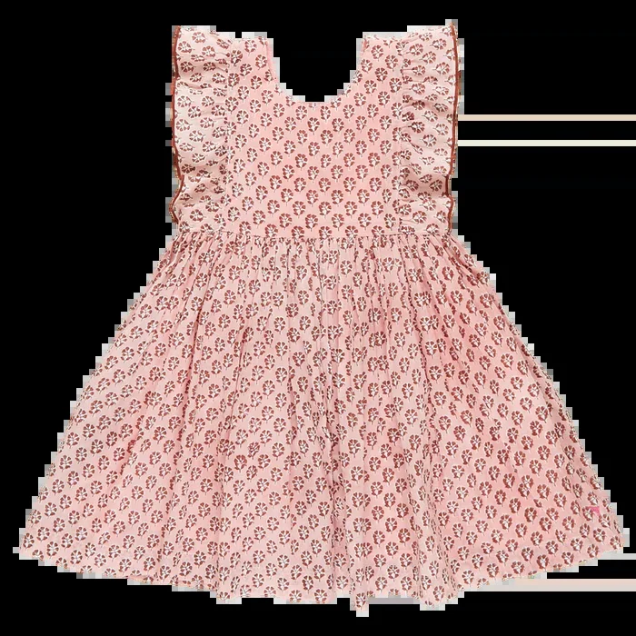 Girls Marceline Dress – Pink Lisbon Ditsy