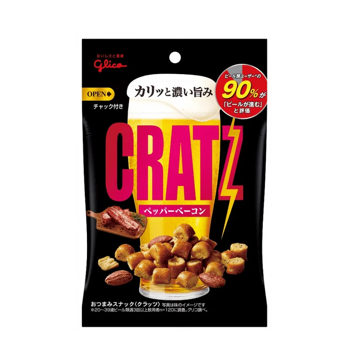 GLICO CRATZ Assorted Snacks Bacon Flavor 42g